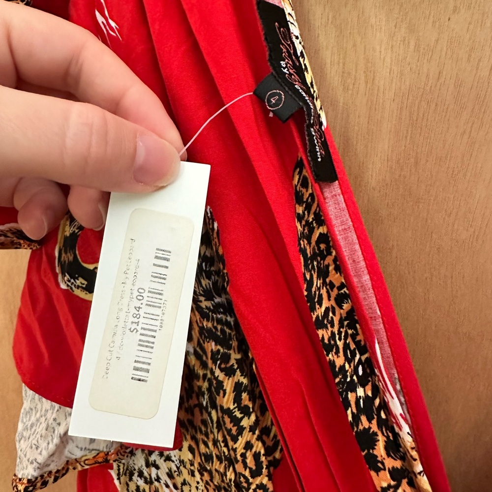 NWT Trashy Diva My Pet Leopard Camilla Maxi Long Dress, size 4 - Picture 3 of 3